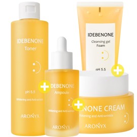(1+1) Idebenone 1000ppm ampoule & cream whitening + wrinkle improvement functionality - 8. Idebenone 4-piece set (ampoule + cream + toner + foam) / (1+1)이데베논 1000ppm 앰플&크림미백+주름개선 기능성 - 8.이대베논 4종세트(앰플+크림+토너+폼)