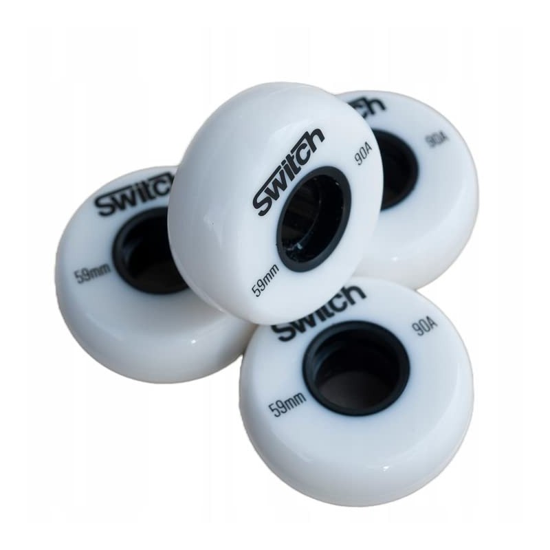 Wheels for Inline Skates 59 mm White Replacement Wheels Roller