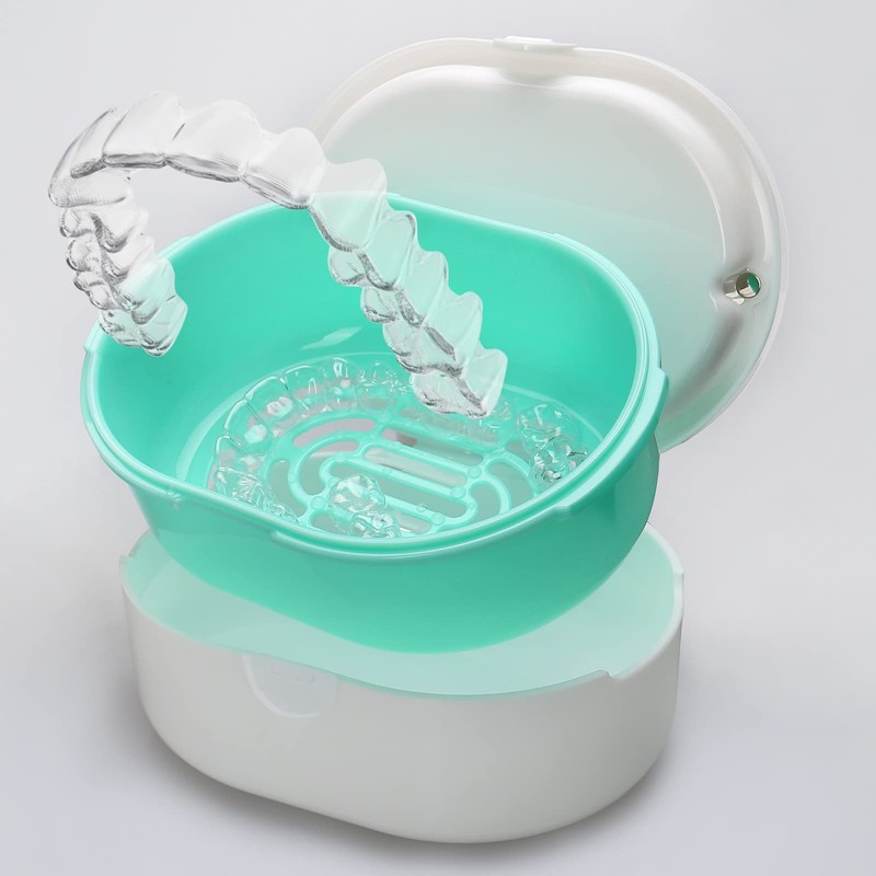 Denture Box, Denture Box with Filter, Dentures for Storage and