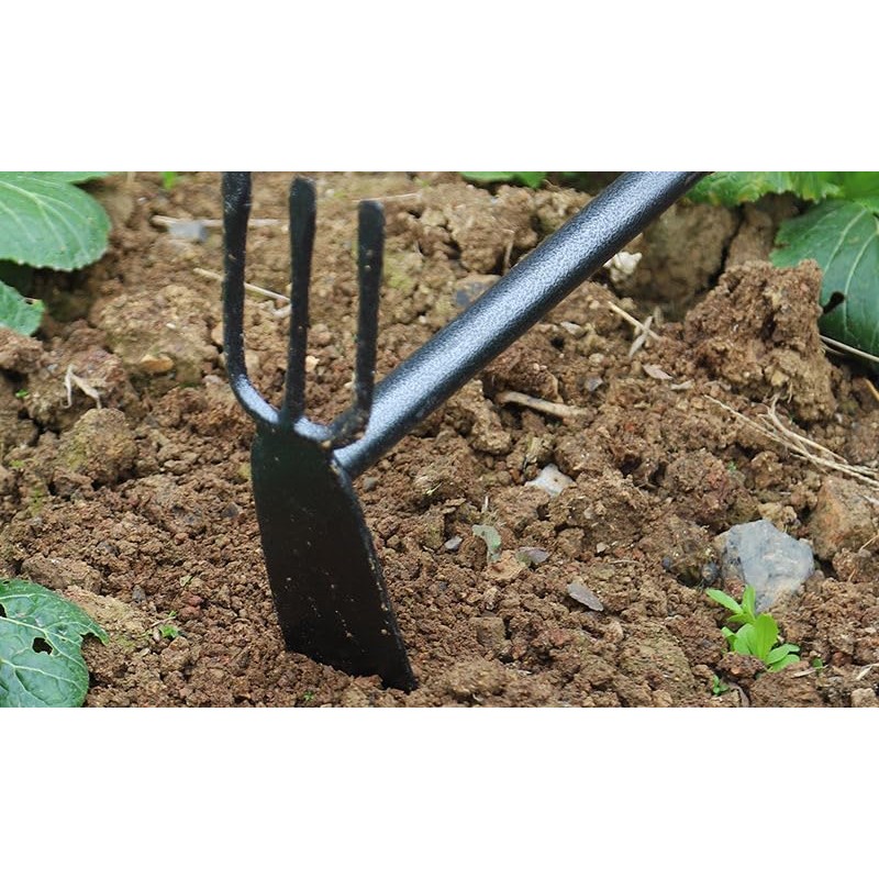PlushPlumage Garden Hoe and Rake Two in One,Rake for Gardening,Gardening