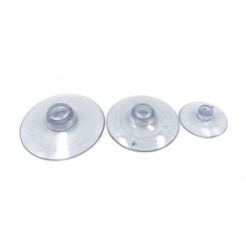 Pitertul 60Pcs Plastic Suction Cup for Glass Table Tops,Rubber Transparent Anti-Collision Sucker Hanger Pad Without Hooks, 3 Sizes, 40 mm, 35 mm, 22 mm