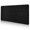 DAWNTREES Desk Mat 80x30cm,Triangle Pattern,Non-Slip Rubber Base,Stitched Edge,Desk mat for