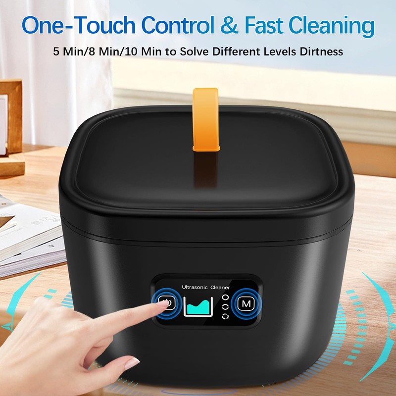 Retainer Cleaner Machine - Raccomb 45kHz LED Light Cleaner for