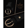 Cartvelli Women's Leather Belt 2.5 cm Narrow with Gift Box
