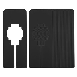 PATIKIL Clothes Dividers for Hanging Clothes, 30 Pack Rectangle Closet Clothing Rack Size Dividers Blank Labels Sorting Rectangular Separator for Closet, Black