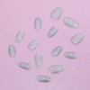 JUSTUSNX Pack of 24 Square Sequins False Nails Colour Gradient