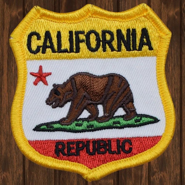 Paddys Patches California State Embroidered Patch — Iron On