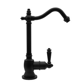 Westbrass D2035-NL-62 9" Victorian 1-Lever Handle Cold Water Dispenser Faucet, Matte Black