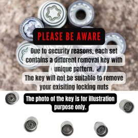 Fits Honda Accord Heyner Germany Locking Wheel Nuts Set 4 Car Security Locks Anti-theft 369/5 M12x1.5