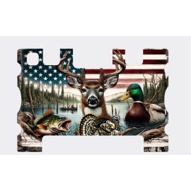 ORACAL TURTLE BOX BACK PANEL SKIN/DECAL ,CAMO, HUNTING, FISHING, OUTDOOR PATRIOTIC