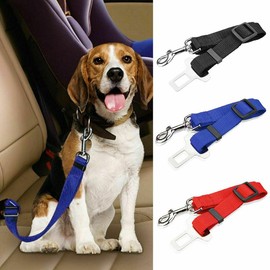3Count Dog Pet Safety Belt Seatbelt Car Seat Belt Cat Adjustable Harness Lead New - colors: Blue