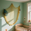 2 Pack Fish Net Decorations for Party,Natural Cotton Hawaiian Party