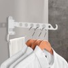 JOLY FANG Foldable Coat Hook, Wall Clothes Rack, Clothes Rack,