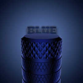 CKAuto Tire Valve Stem Caps, Blue, 4 pcs/Pack, Anodized Aluminum Tire Valve Cap Set, Corrosion Resistant, Universal Stem Covers for Cars Trucks Motorcycles SUVs and Bikes