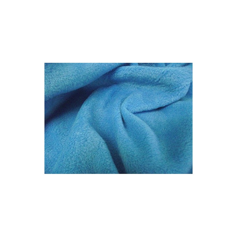 Quality Anti Pil Polar Fleece Fabric Material - Turquoise Blue,