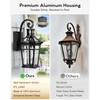 OPAXIS Motion Sensor Outdoor Wall Lights, Black Dusk to Dawn
