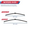 2 Factory wiper Blade Replacement for VW Volkswagen Jetta 2011-2019
