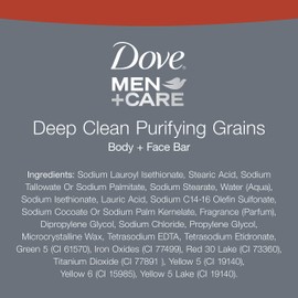 Dove Men+Care Men's Bar Soap More Moisturizing Than Bar Soap Deep Clean Effectively Washes Away Bacteria, Nourishes Your Skin 3.75 oz 2 Bars
