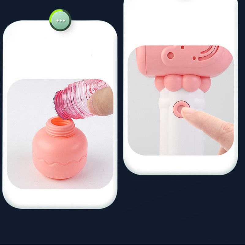 Bubble Blower Cute Look Electric Handheld Bubble Blower Machine Wand