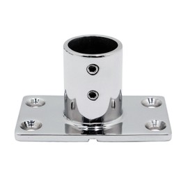 Heavy Dudy 316 Stainless Steel Boat Rectangular Base Marine Yacht Hand Rail Fitting Rail Tube Stanchion Base Column Accessories-1PACK (Option：90 Degree, Inner Diameter: 7/8I inch)