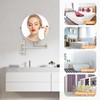 FFowcye 8" Wall Mount Magnifying Mirror, 1X/10X Double-Sided Makeup Mirror