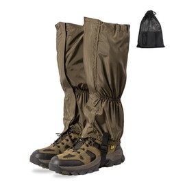 SEKIDAR Gator, Waterproof, Breathable, Mountain Climbing Spats, Long Gaiter, High Durability, Leg Cover, Lightweight, Easy On/Off Trekking, Outdoors, Motorcycle, Unisex, Storage Bag Included, Sand