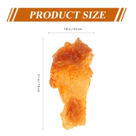 4 Pieces Simulated Chicken Wings and Drumsticks Artificial Food Meat Bridal Eye Mask Toy Models Kitchen Play Set for Boys Realistic Food Drumstick PVC