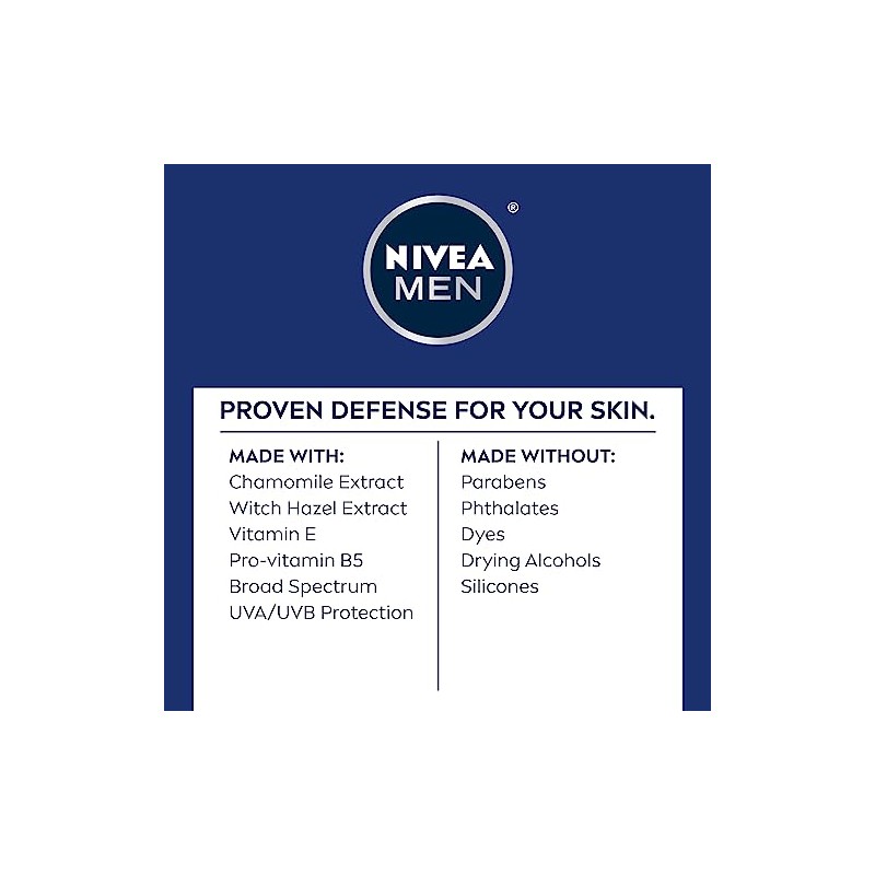 NIVEA Men Sensitive Protective Lotion 2.5 Fluid Ounce (Pack of