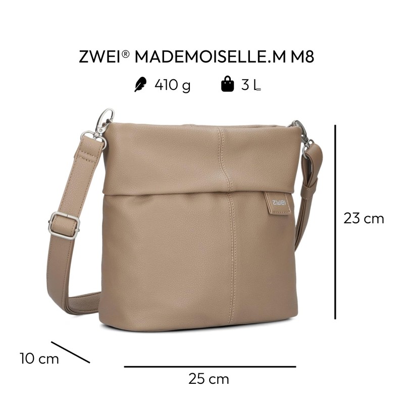 Zwei Mademoiselle.M M8 Women's Crossbody Bag 3 L Faux Leather