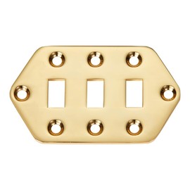 KAISH Electric Guitar Pickup Selector Switch Plate Control Plate for Vintage/Classic Jaguar Guitar Gold