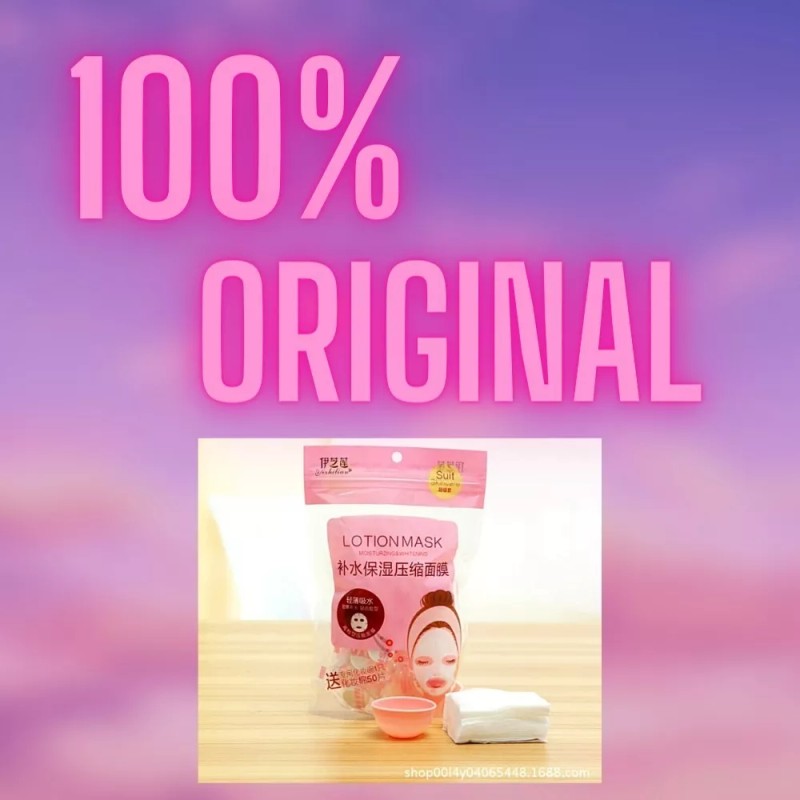 YIXHILIAN Mascarillas Hidratantes De Algodon 50 Pz