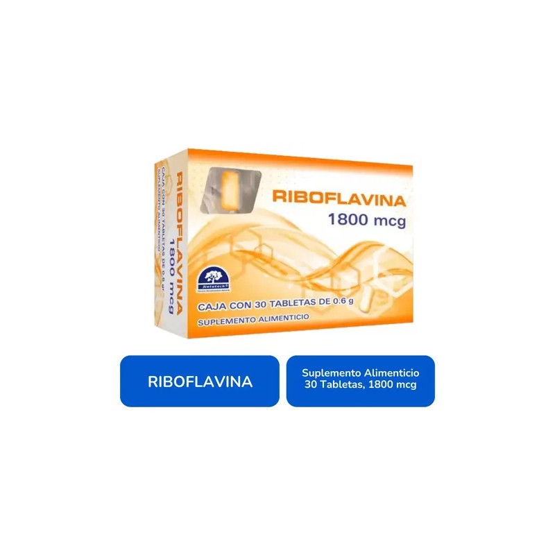 Suplemento en tabletas Natutech Riboflavina x 600g