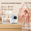 ACEBELL Smart WiFi Video Baby Monitor,2K HD Baby Camera with