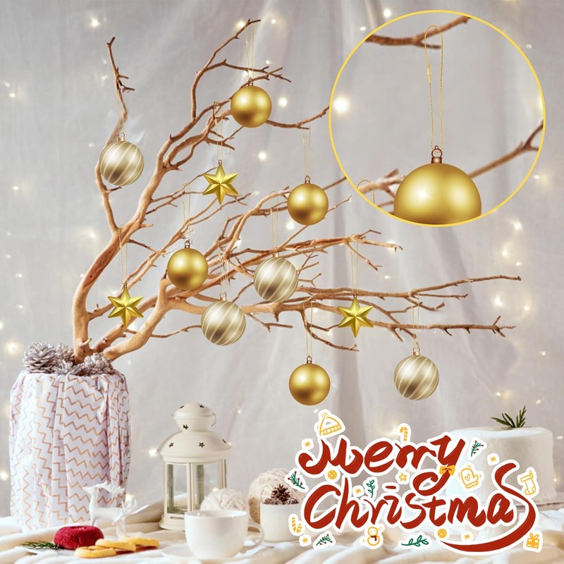 LIODUX 200Pcs Christmas Ornaments String Hanger, Ornament Hangers with Snap
