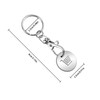 PlandleLee Metal Shopping Trolley Tool, Removable Shopping Trolley Key Chain,