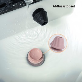 Tapones de desagüe de silicona, paquete de 3 unidades, cierre universal de ventosa contra olores e insectos para lavabo, bañera, fregadero, color a elegir (beige x3)
