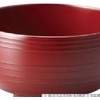 J-kitchens Wave Dishwasher-Safe Bowl, Made in Japan, Ancient Vermilion (1