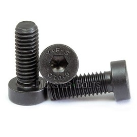 MonsterBolts - #10-24 x 1/4" Low Head Socket Screws, Alloy Steel, Black Oxide, 10 Pack