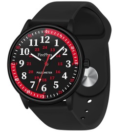 Blisshour Nurse Watch for Medical Students - Waterproof 12/24 Hour Military Time Easy Read Dia for Nursing Women's Mens Watches - Black