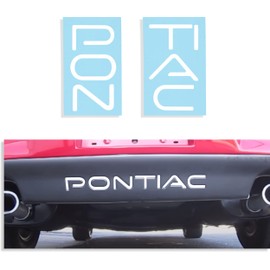 Rear Lettering Decal Kit | Rear Bumper Inserts - 1997-2003 Pontiac Grand Prix (Color: Gloss White)
