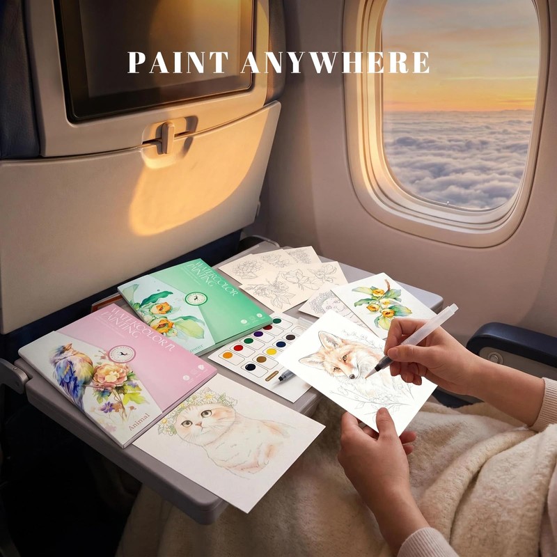 Breathly Watercolor Kit for Adults & Beginners (Flowers)