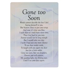 Widdle Celebrations Gone to soon Waterproof Graveside Memorial Card – TY208