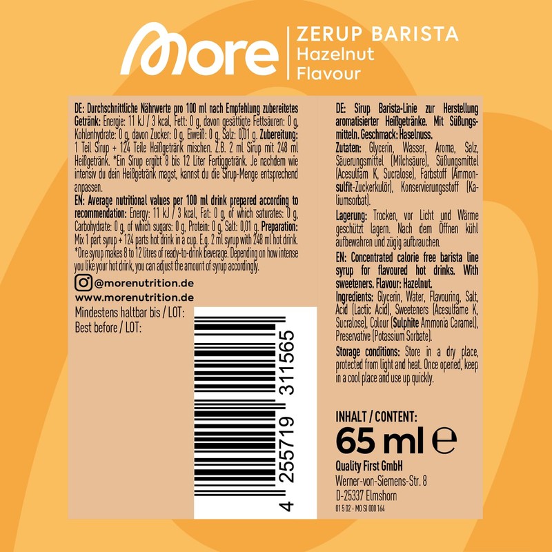 MORE Barista Zerup, Mixed Pack of 6 Bundles, 6 x