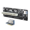 PCIE to Dual PCI Adapter Resin Riser Expansion Card with