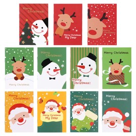 STOBOK Christmas Notepads 48 Pieces Mini Notebook Christmas Small Diary Pocket Notepads for Children