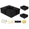 YINUOYOUJIA 3 Pack Large Black Gift Box 16.5x13x5.5 inches,Black Boxes
