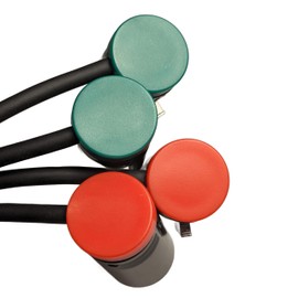 Milestock 2-Pcs Rotatable Low-Profile 3-Pin XLR Female to XLR Male Adjustable-Angle Cable for Mic Sound Devices 302, 552, 633, 688, 788T Mixer, Zaxcom, Zoom F8 Recorder and More, Red and Green