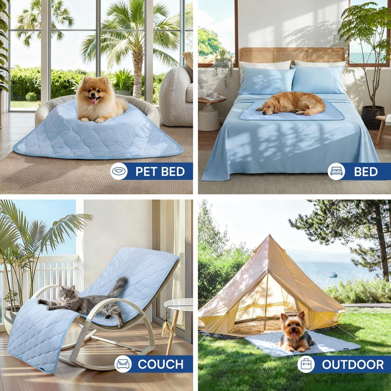 Luciphia Waterproof Cooling Mat for Dogs Couch Cover Q-MAX>0.5, Leakproof