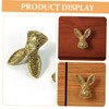 Operitacx 2pcs Cabinet Door Knobs Rabbit Head Handles for Kitchen