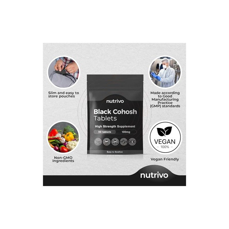 Black Cohosh 100mg Tablets | 90 Tablets - One A